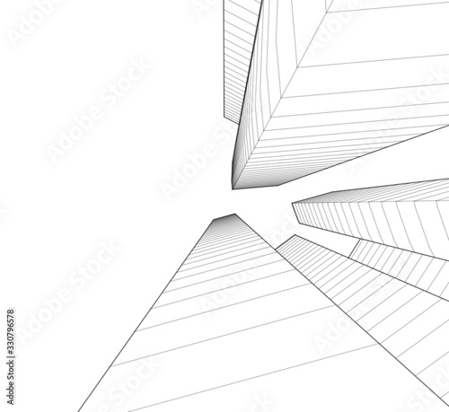 architecture building vector 3d illustration 
