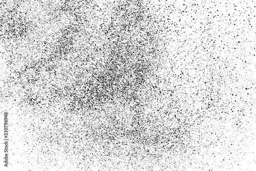 Dark noise granules.Black grainy texture isolated on white background. Dust overlay. Dark noise granules. Digitally generated image. Vector design elements. Illustration, Eps 10.