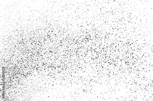 Dark noise granules.Black grainy texture isolated on white background. Dust overlay. Dark noise granules. Digitally generated image. Vector design elements. Illustration, Eps 10.