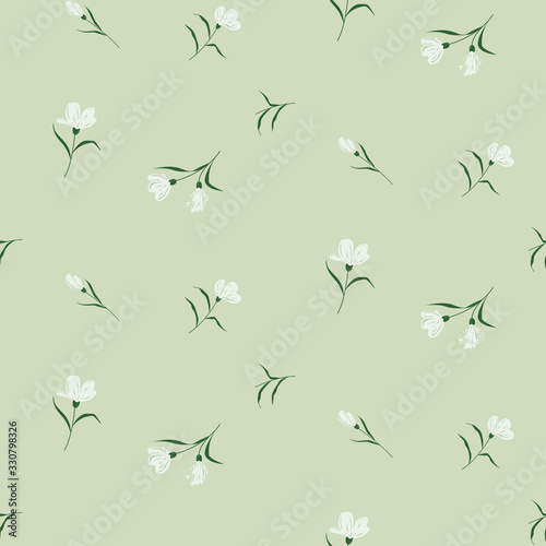 Seamless floral pattern. Background in small flowers for textiles, fabrics, cotton fabric, covers, wallpaper, print, gift wrapping, postcard, scrapbooking.