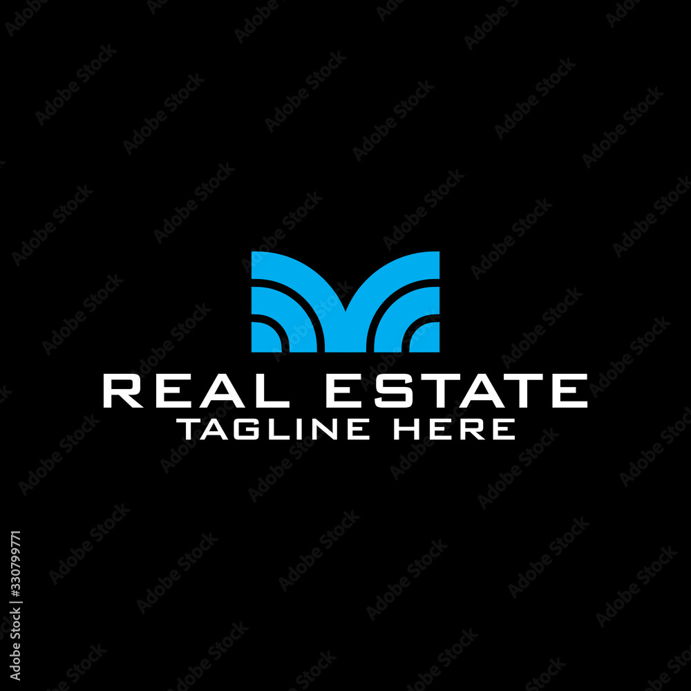 Naklejka premium Love home logo template