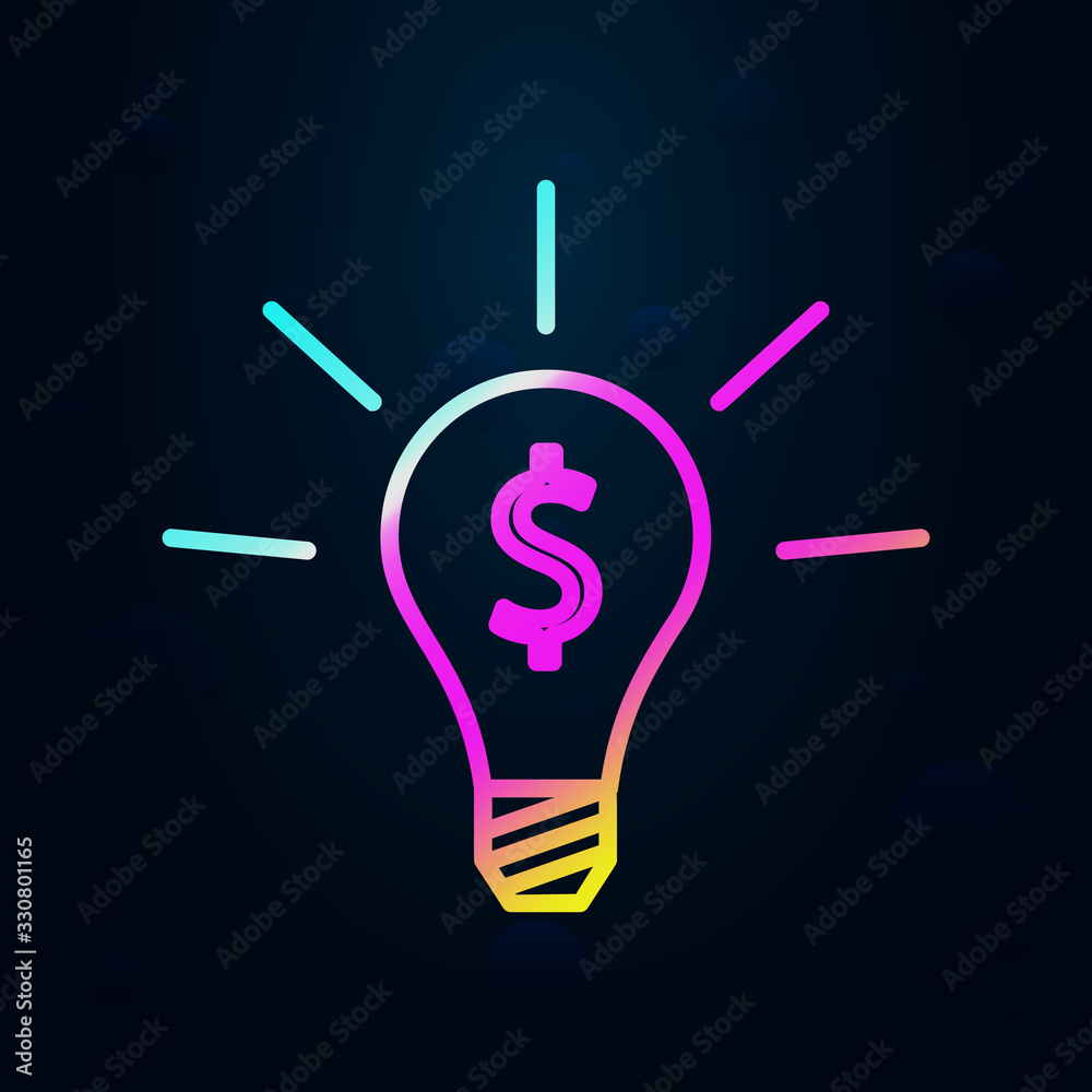 business idea in nolan style icon. Simple thin line, outline vector of finance and chart icons for ui and ux, website or mobile application business idea in nolan style icon. Simple thin line, outline vector of finance and chart icons for ui and ux, website or mobile application
