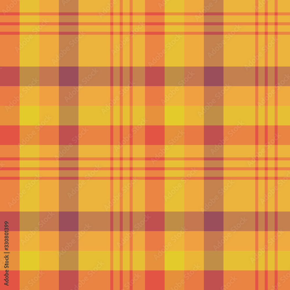 Seamless pattern in great cozy yellow, red and orange colors for plaid, fabric, textile, clothes, tablecloth and other things. Vector image. Seamless pattern in great cozy yellow, red and orange colors for plaid, fabric, textile, clothes, tablecloth and other things. Vector image.