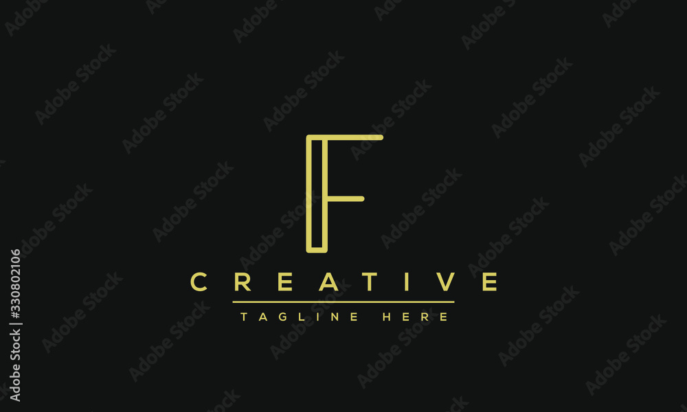 Modern unique creative alphabet letter F logo design, Minimalist F monogram initial based vector icon. Modern unique creative alphabet letter F logo design, Minimalist F monogram initial based vector icon.