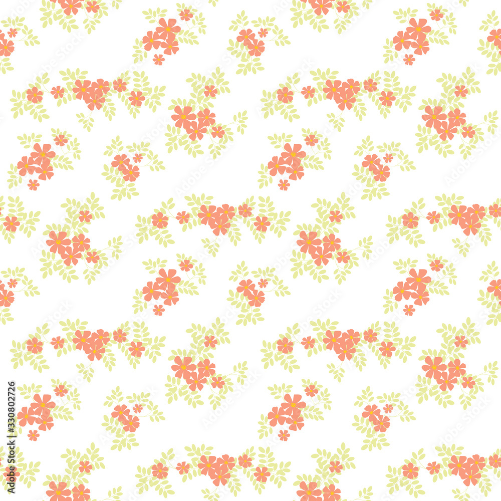 Seamless floral pattern. Background in small flowers for textiles, fabrics, cotton fabric, covers, wallpaper, print, gift wrapping, postcard, scrapbooking. Seamless floral pattern. Background in small flowers for textiles, fabrics, cotton fabric, covers, wallpaper, print, gift wrapping, postcard, scrapbooking.