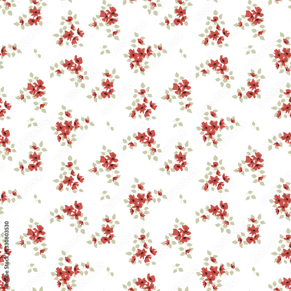 Seamless floral pattern. Background in small flowers for textiles, fabrics, cotton fabric, covers, wallpaper, print, gift wrapping, postcard, scrapbooking. Seamless floral pattern. Background in small flowers for textiles, fabrics, cotton fabric, covers, wallpaper, print, gift wrapping, postcard, scrapbooking.
