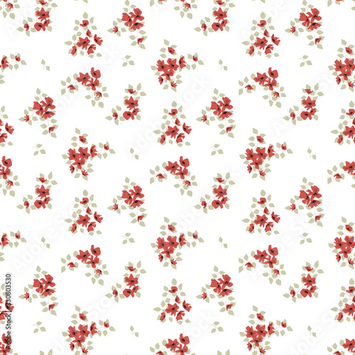 Seamless floral pattern. Background in small flowers for textiles, fabrics, cotton fabric, covers, wallpaper, print, gift wrapping, postcard, scrapbooking.
