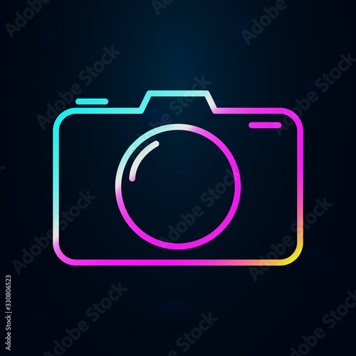 camera in nolan style icon. Simple thin line, outline vector of hotel icons for ui and ux, website or mobile application