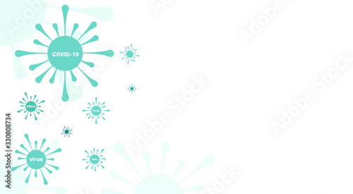 Coronavirus abstract background. Medical Genetics Bacteriological Microorganism.