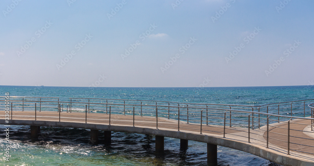 Embankment of Mediterranean sea in Ayia Napa.
