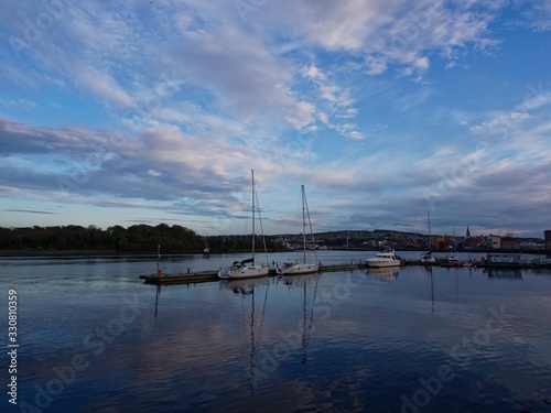 Boats in Derry, Ireland