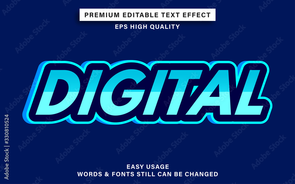 digital text effect