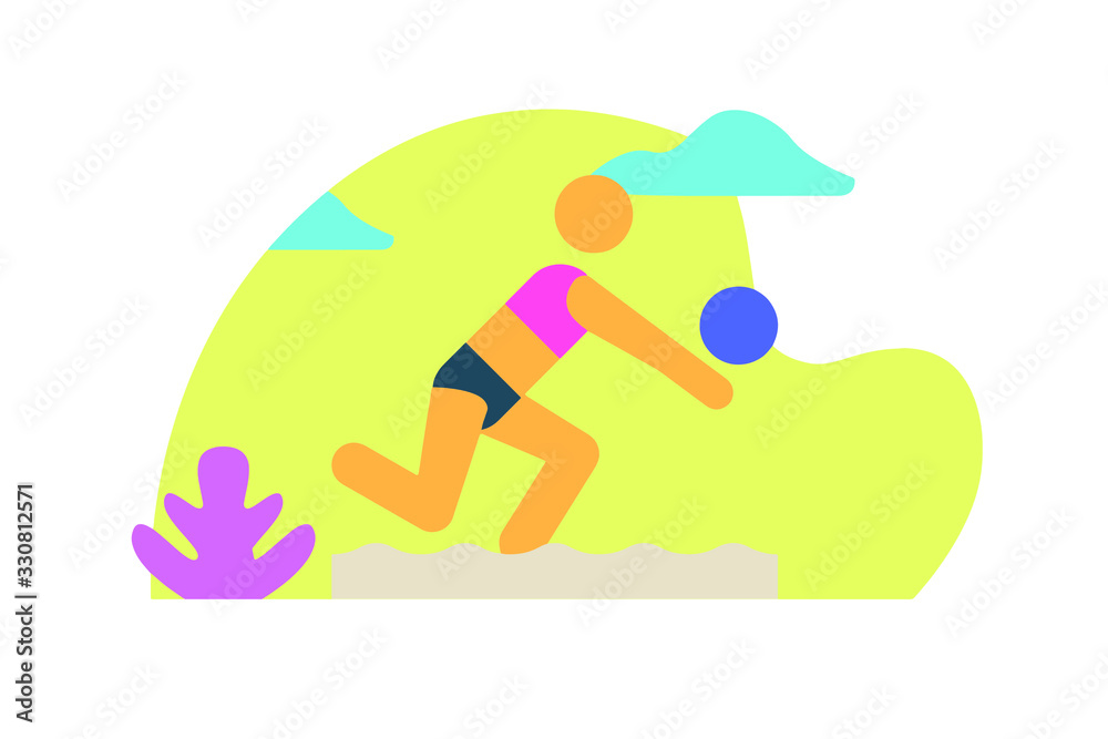 Sports icon vector white isolated background Sports icon vector white isolated background