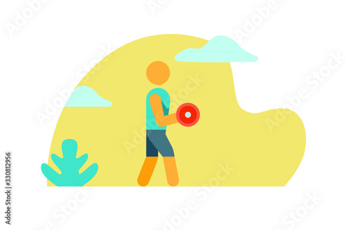 Sports icon vector white isolated background