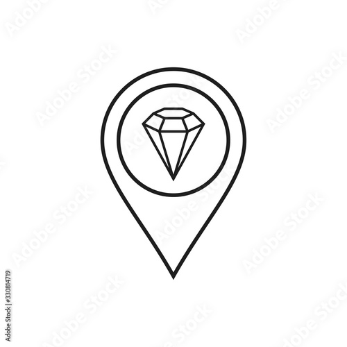 diamond vector icon, diamond ring icon in trendy flat design Free Download diamond vector icon, diamond ring icon in trendy flat design - GFXLoad