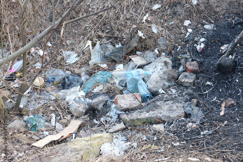 Pile of garbage planet ecology