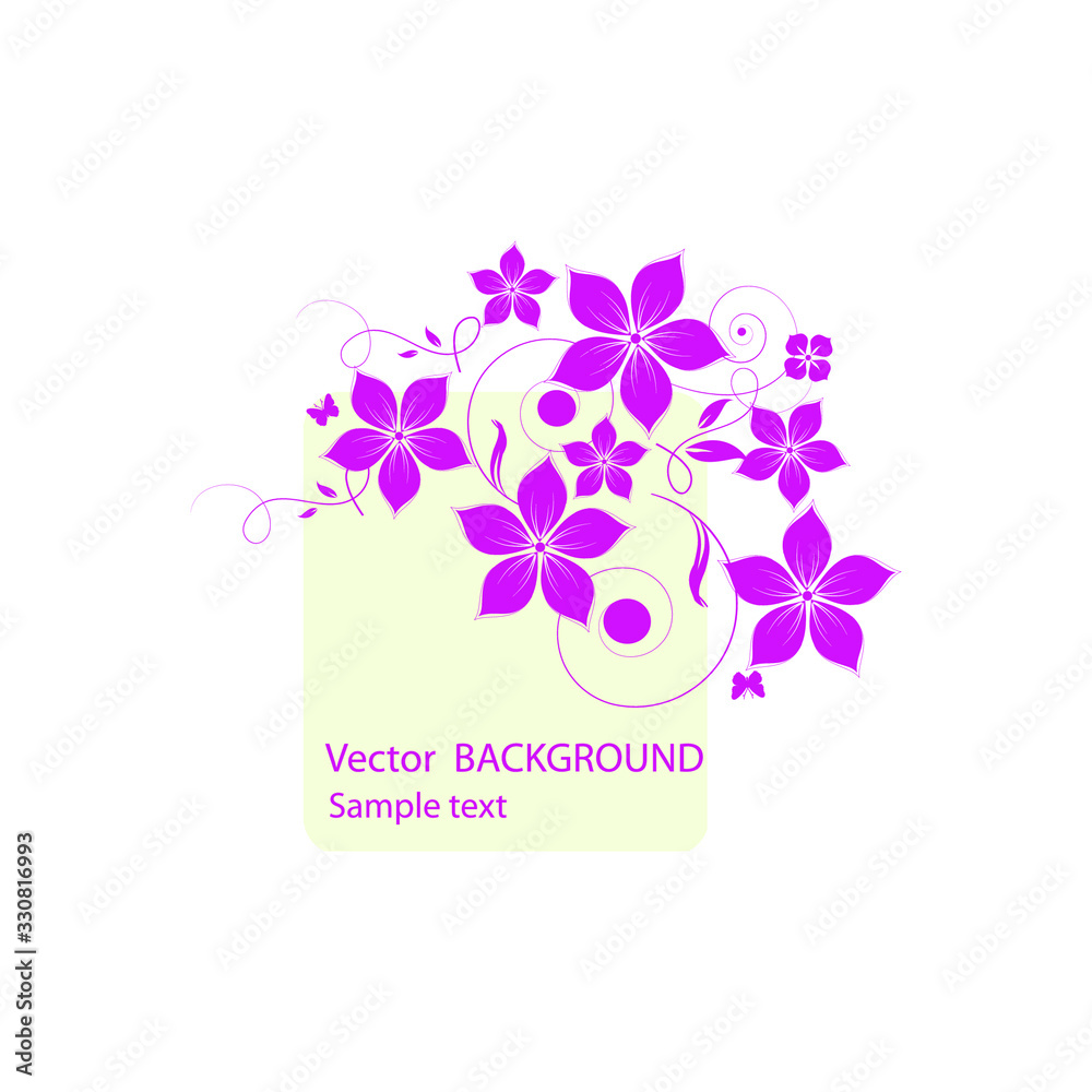 abstract floral background with flowers abstract floral background with flowers