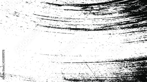 Vector brush sroke texture. Distressed uneven grunge background. Abstract distressed vector illustration. Overlay over any design to create interesting effect and depth. Black isolated on white. EPS10