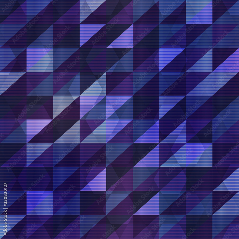 Fototapeta fioletowy trójkąt bezszwowy wzór z efektem grunge