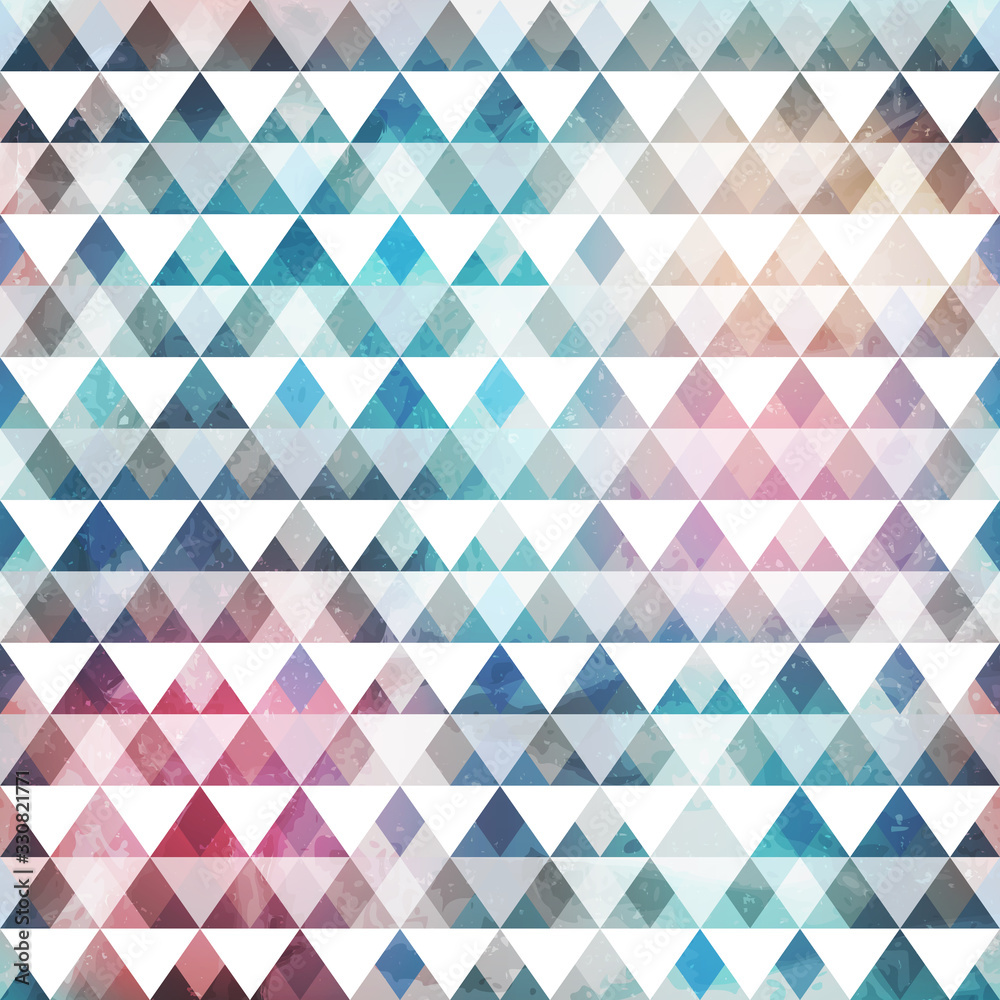 Triangle pattern with grunge effect Triangle pattern with grunge effect