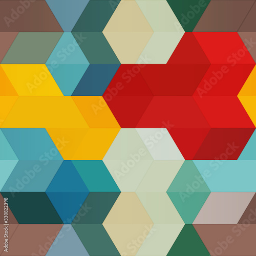 Rhombus seamless pattern