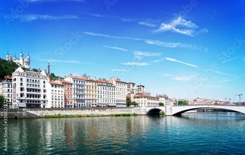Lyon, France in a beautiful summer day © neirfy