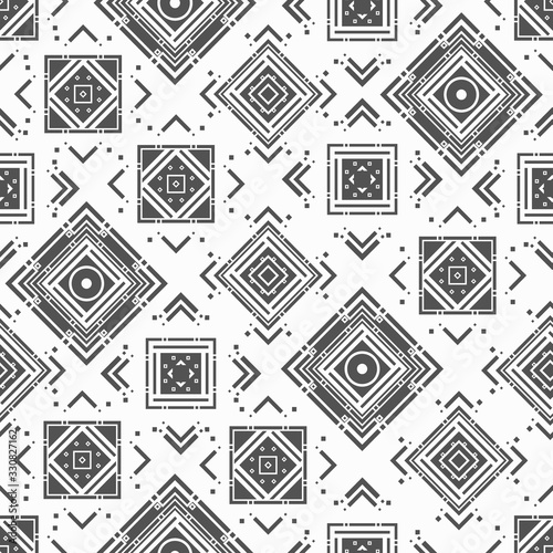 Monochrome abstract geometric pattern