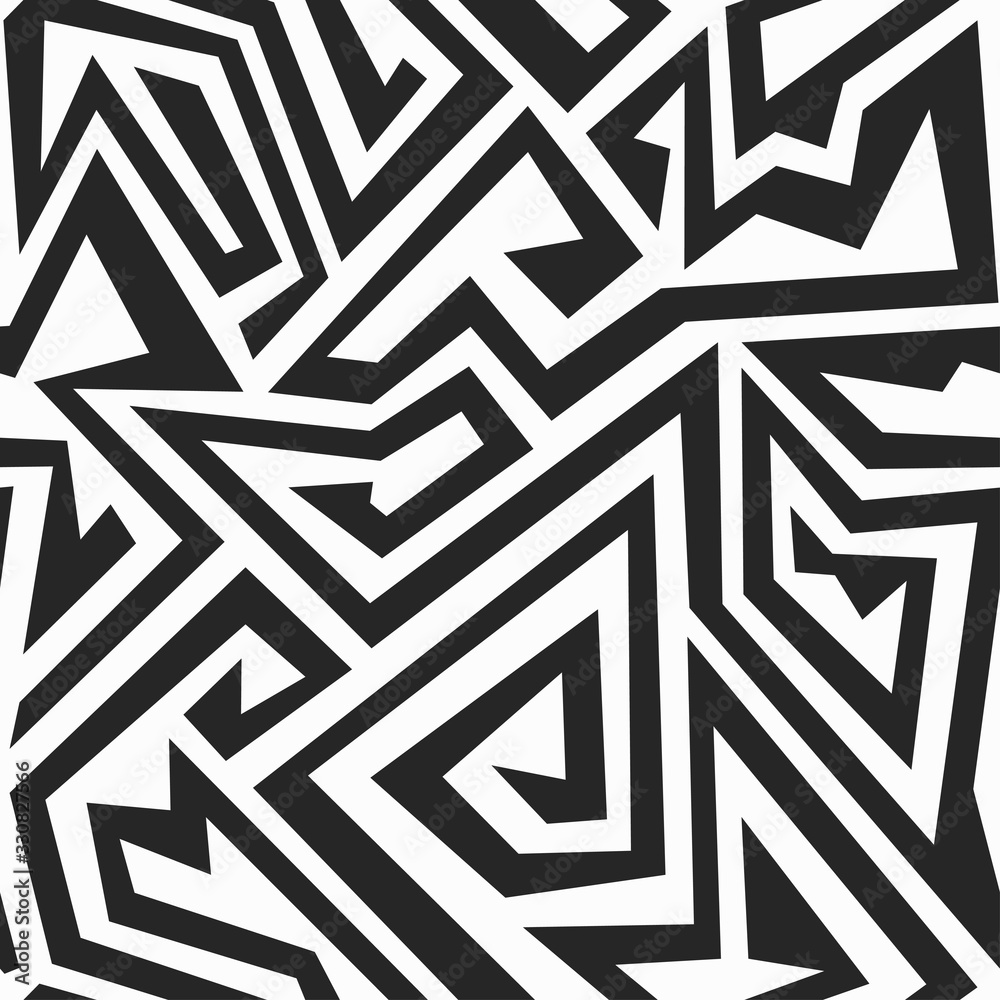 monochrome maze seamless pattern monochrome maze seamless pattern