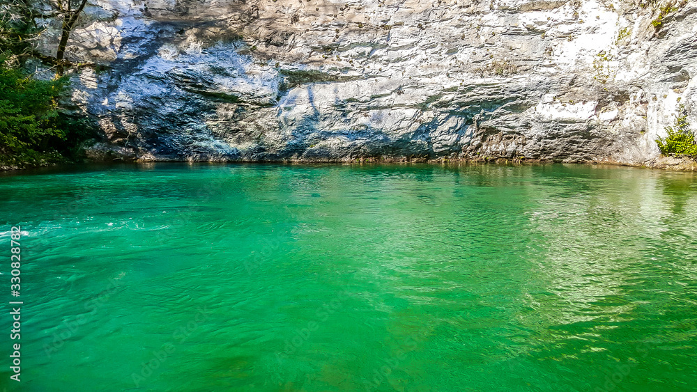 Lake Tshyna (Blue lake) in Abkhazia.