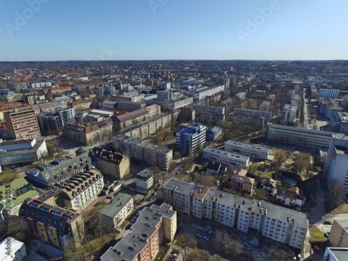 Vilnius Old Town. Drone footage.