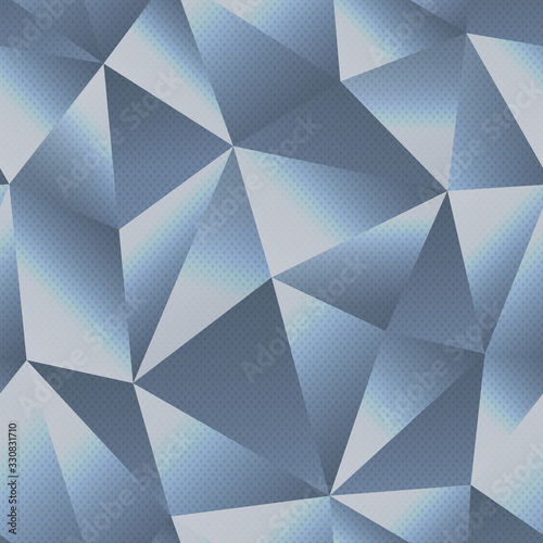Chrome triangle seamless pattern © gudinny