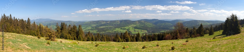 View from Beskid mountains - Poland and Slovakia border