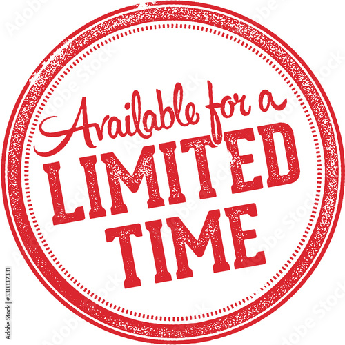 Limited Time Offer Rubber Stamp