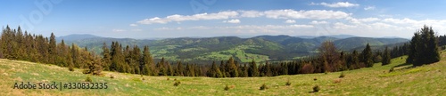 View from Beskid mountains - Poland and Slovakia border