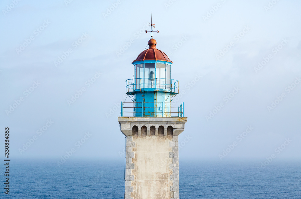 The famous lighthouse of Cape Tainaro in Peloponnese Greece The famous lighthouse of Cape Tainaro in Peloponnese Greece
