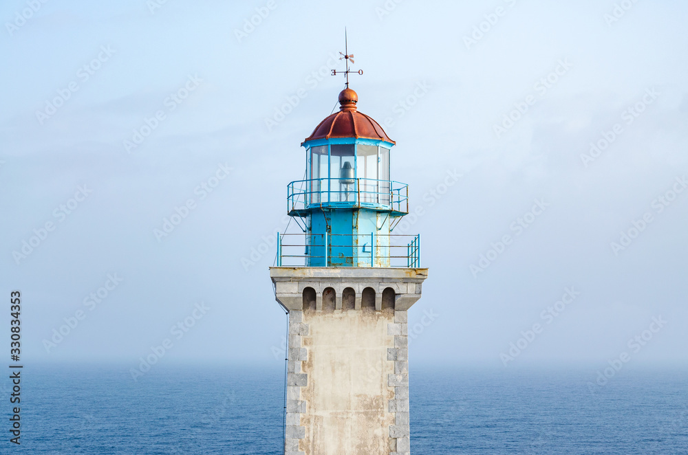 The famous lighthouse of Cape Tainaro in Peloponnese Greece