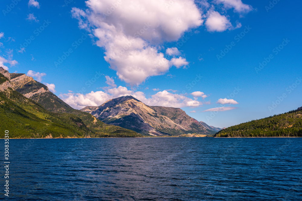 Waterton Lake in the Mountains