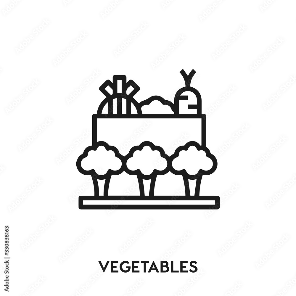 vegetables vector line icon. Simple element illustration. vegetables icon for your design. Can be used for web and mobile. vegetables vector line icon. Simple element illustration. vegetables icon for your design. Can be used for web and mobile.