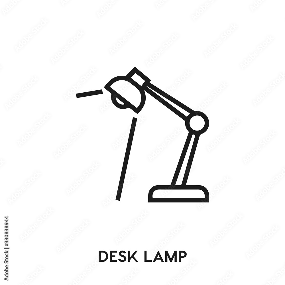 desk lamp vector line icon. Simple element illustration. desk lamp icon for your design. Can be used for web and mobile. desk lamp vector line icon. Simple element illustration. desk lamp icon for your design. Can be used for web and mobile.