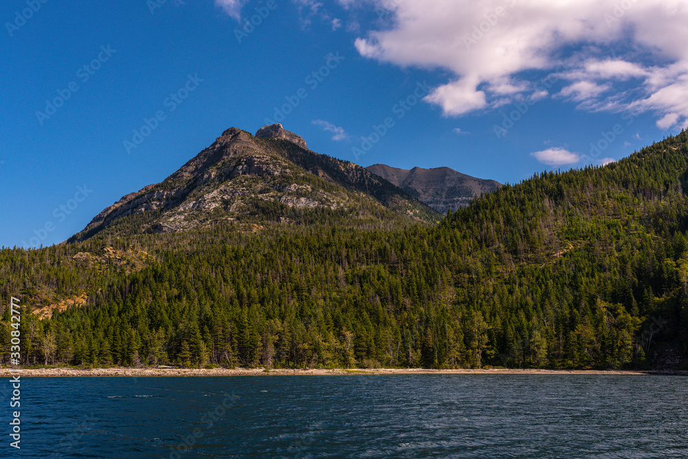 Waterton Lake in the Mountains Waterton Lake in the Mountains