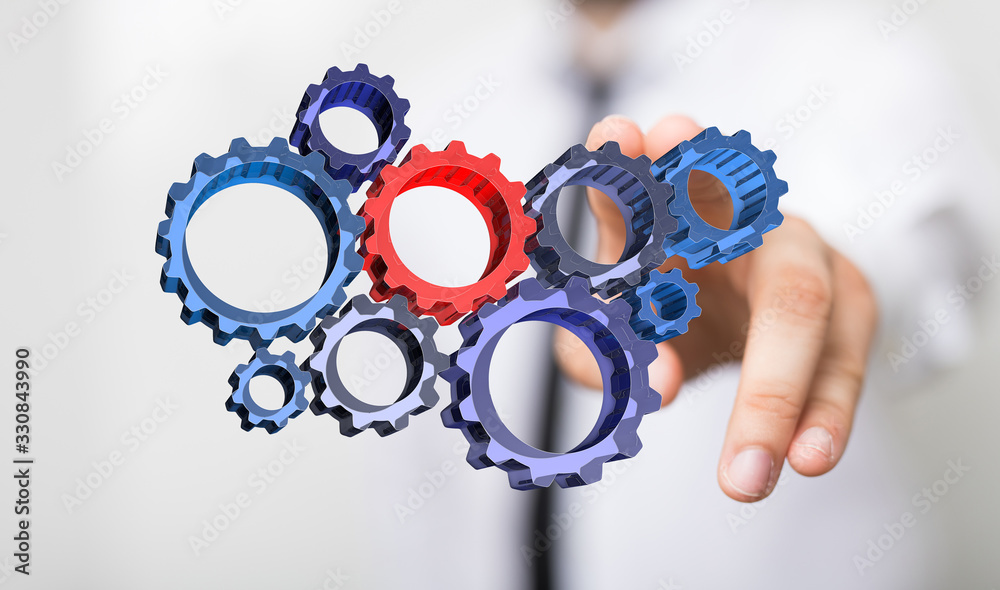 gear Technology setting concept background. gear Technology setting concept background.