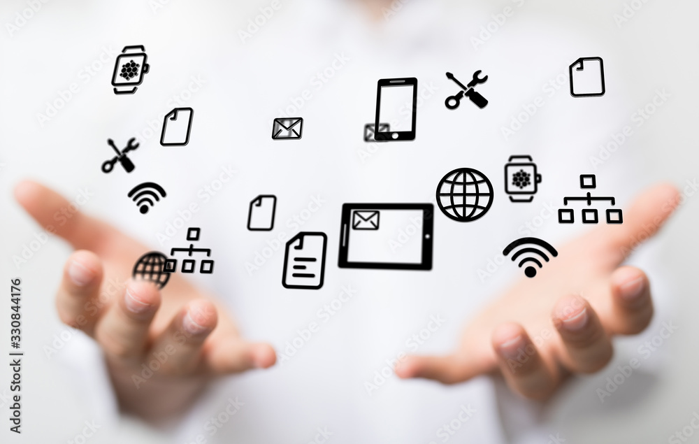 Cloud storage and Computing concept digital Cloud storage and Computing concept digital