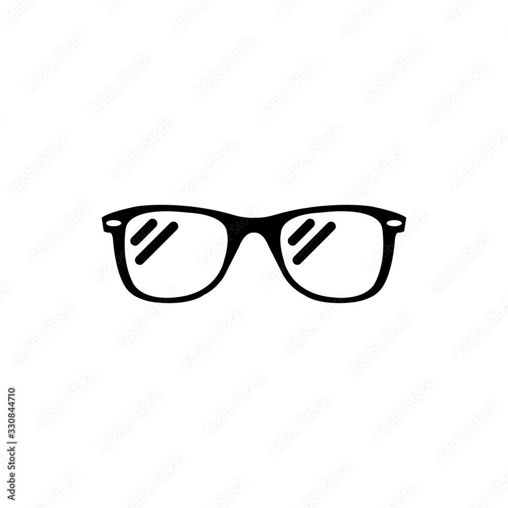 Glasses Vector Icon Glyph style illustration. Glasses Vector Icon Glyph style illustration.