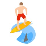 Extreme sport icon. Isometric illustration of extreme sport vector icon for web