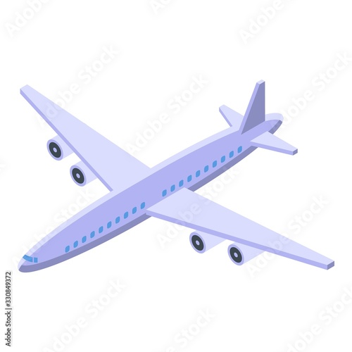 Airplane repair icon. Isometric of airplane repair vector icon for web design isolated on white background