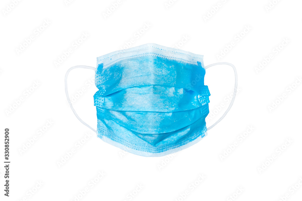 Protective face mask. Surgical mask. Medical mask and corona virus protection isolated on a white background. Protective face mask. Surgical mask. Medical mask and corona virus protection isolated on a white background.