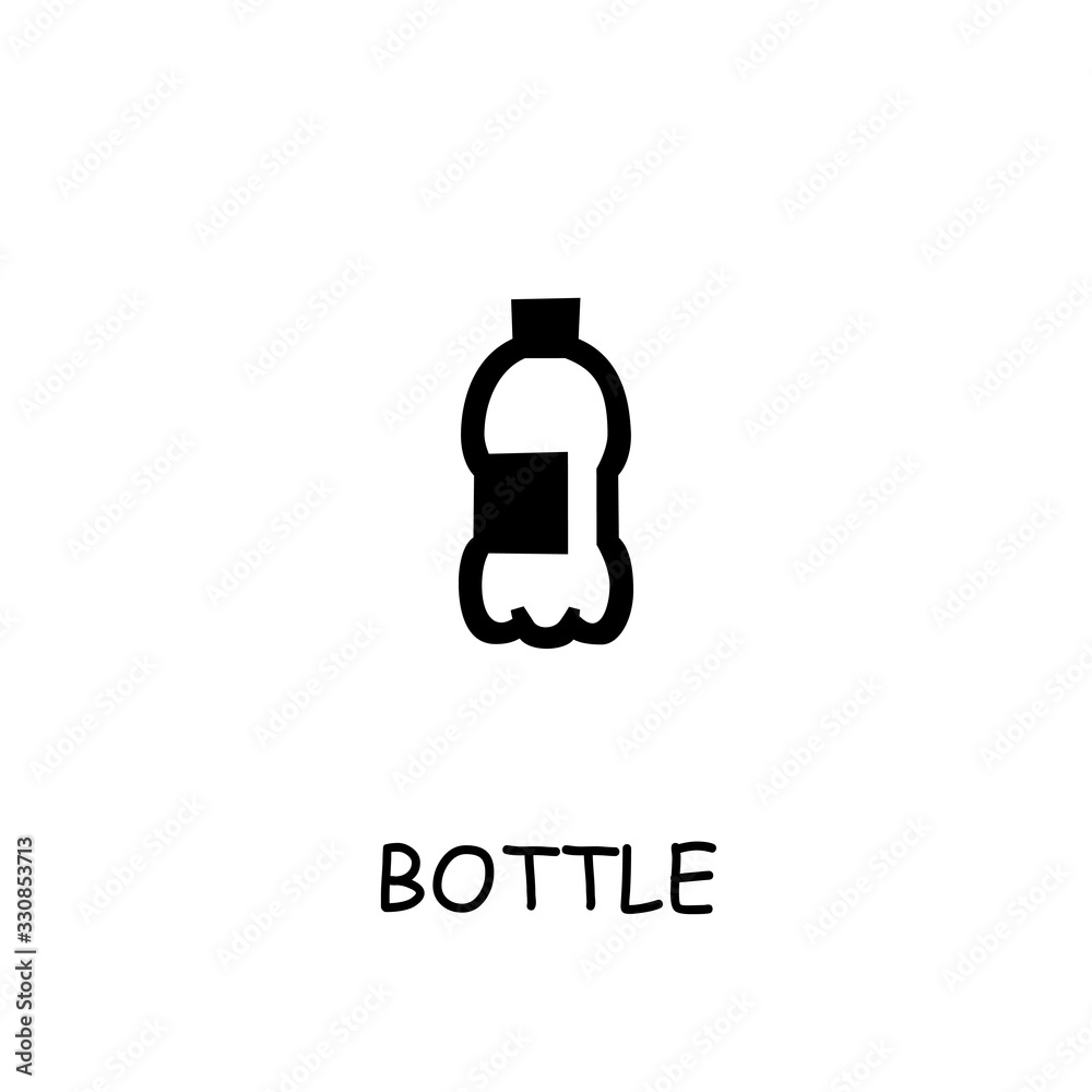 Bottle flat vector icon Bottle flat vector icon