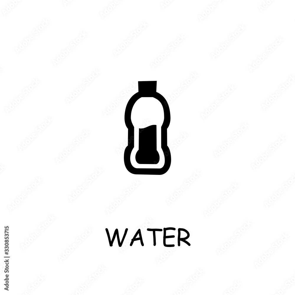 Water flat vector icon Water flat vector icon