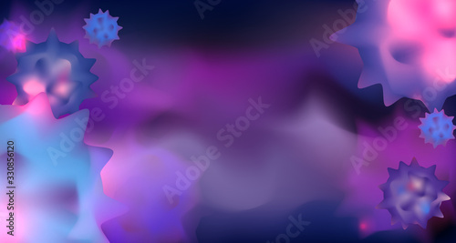 Coronavirus Vector Backgrouns, Corona Virus or 2019-Ncov Symbol