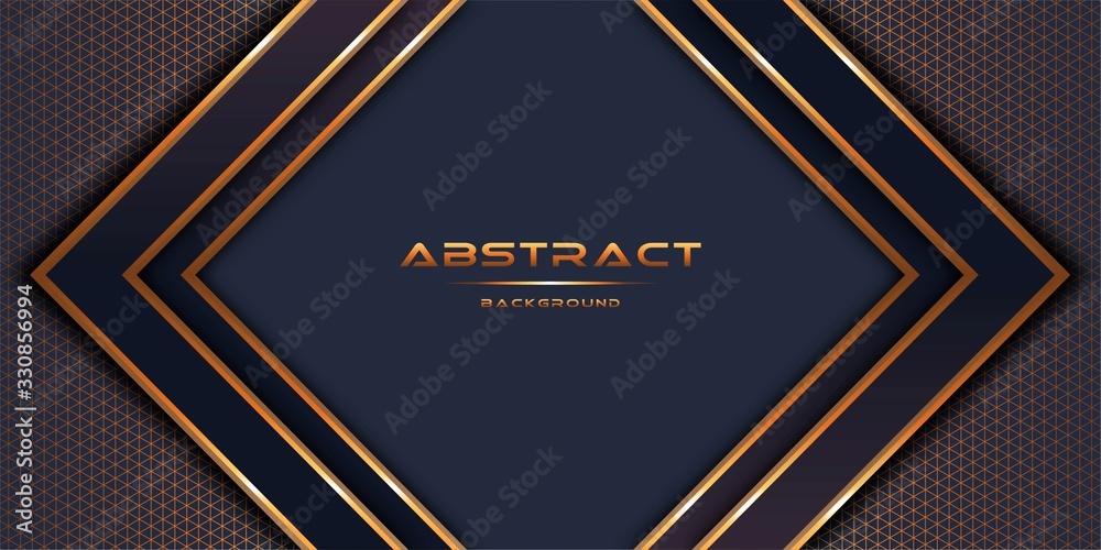 Vector illustration concepts of abstract 3d with gold paper layers background template design Vector illustration concepts of abstract 3d with gold paper layers background template design